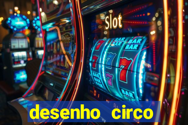 desenho circo digital para colorir